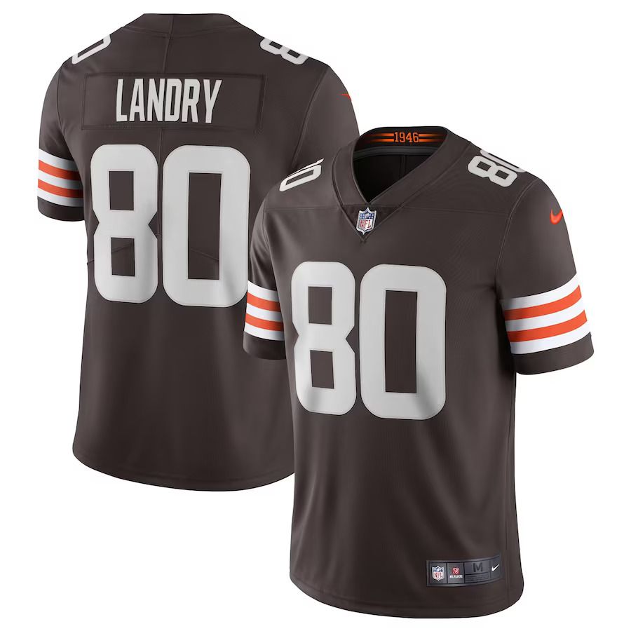 Men Cleveland Browns #80 Jarvis Landry Nike Brown Vapor Limited Player NFL Jersey->cleveland browns->NFL Jersey